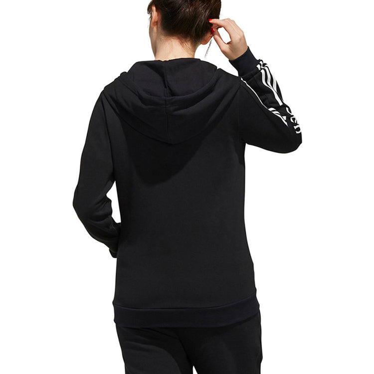 (WMNS) adidas neo CE 3S ZP HDY Zipper Jacket Black EI4716