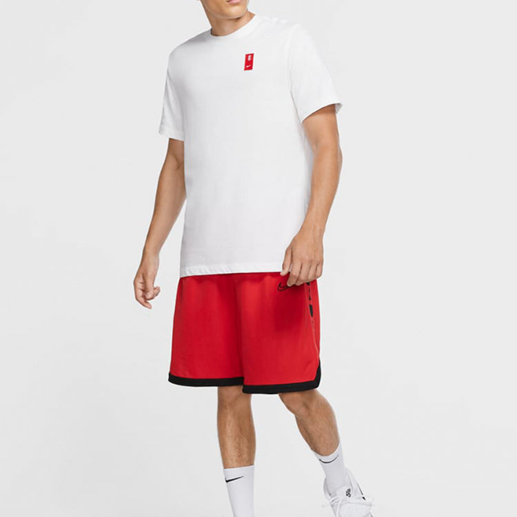 Nike Dri-FIT Kyrie Logo Applique Basketball Tee Men White CV1062-100