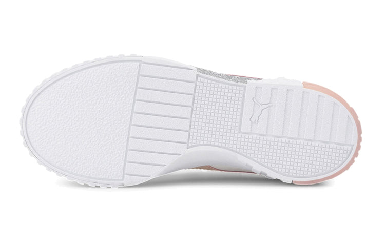 (GS) PUMA Cali Arctic Casual Board Shoes White/Pink 373157-02