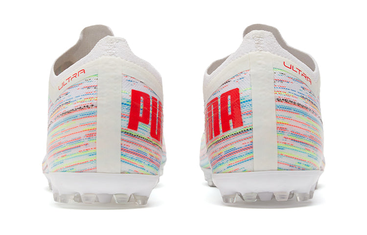 PUMA Ultra 1.2 MG Soccer Shoes White/Red 106341-04