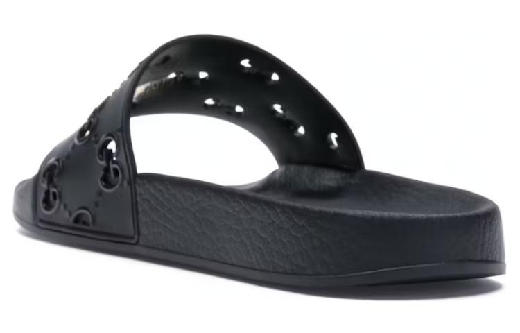 Gucci Rubber GG Slide 'Black' 575957-JDR00-1000