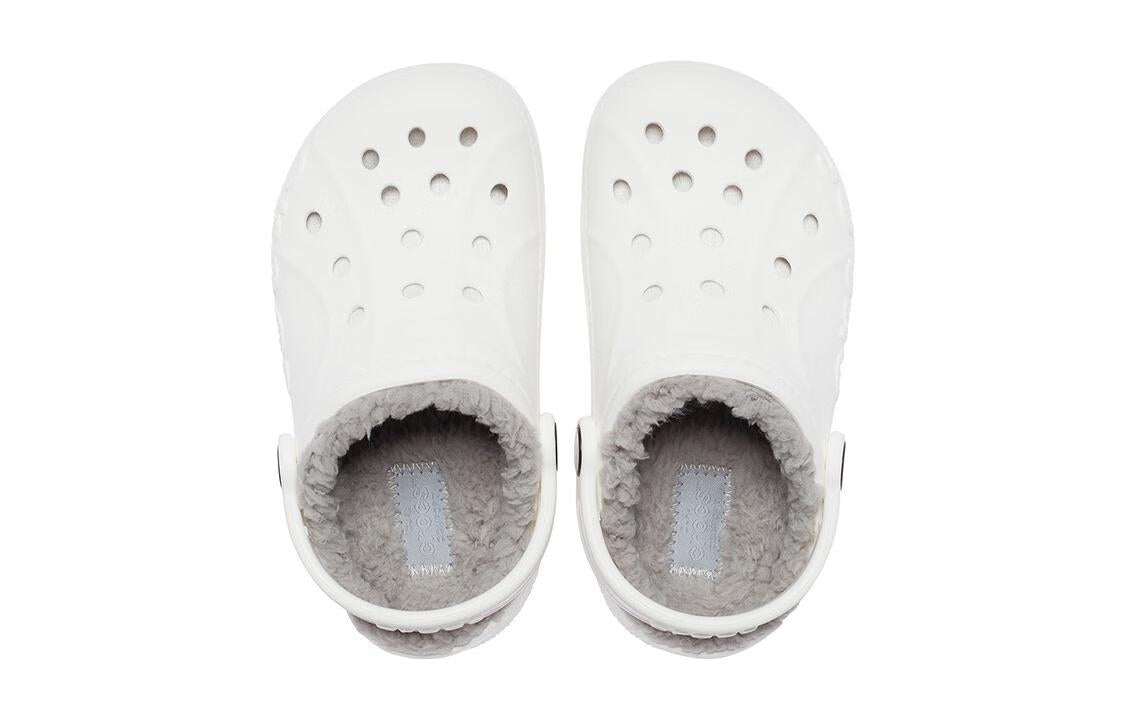 (PS) Crocs Classic Baya Lined Clog 'White Grey' 207500-11H