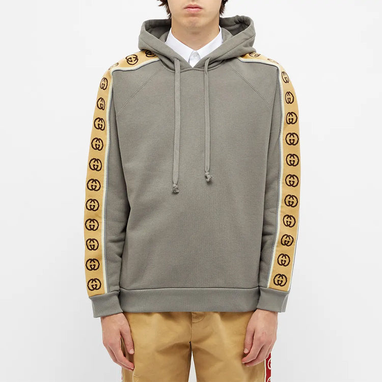 Gucci GG Side Striped Detail For Men Grey Brown 596230-XJBUW-1233