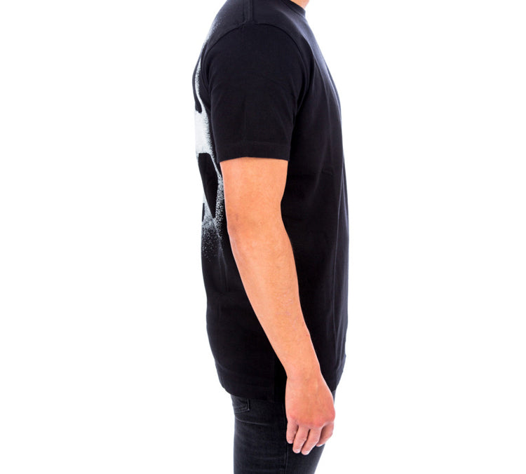 Off-White Stencil Short-Sleeve Slim Tee 'Black/White' OMAA027E20JER0061001