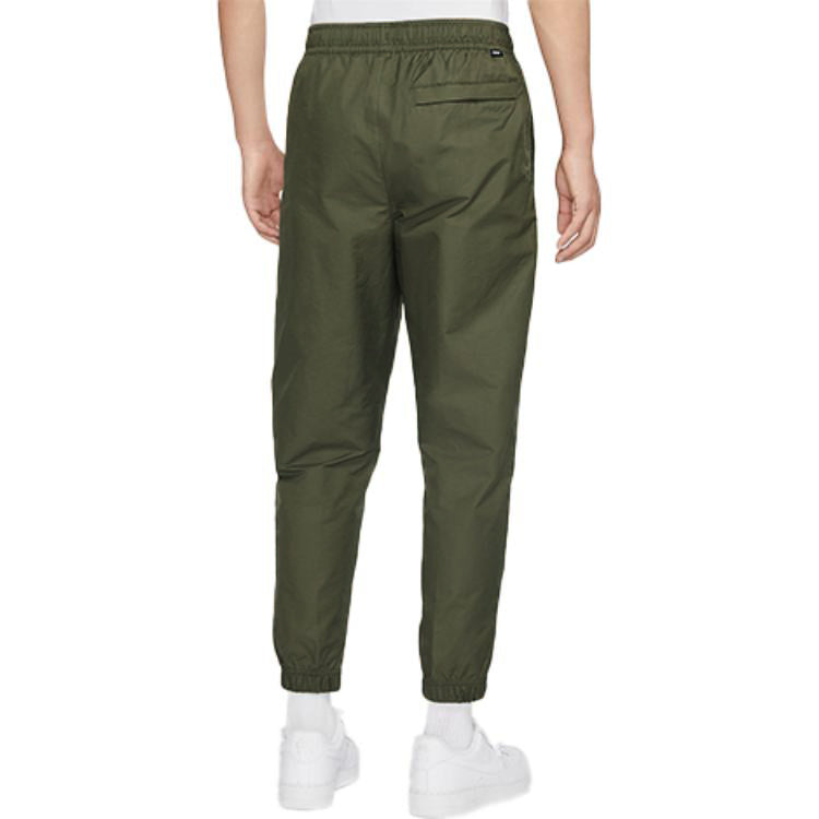 Men's Nike Solid Color Straight Bundle Feet Long Pants/Trousers Sports Pants/Trousers/Joggers Olive DD5311-222