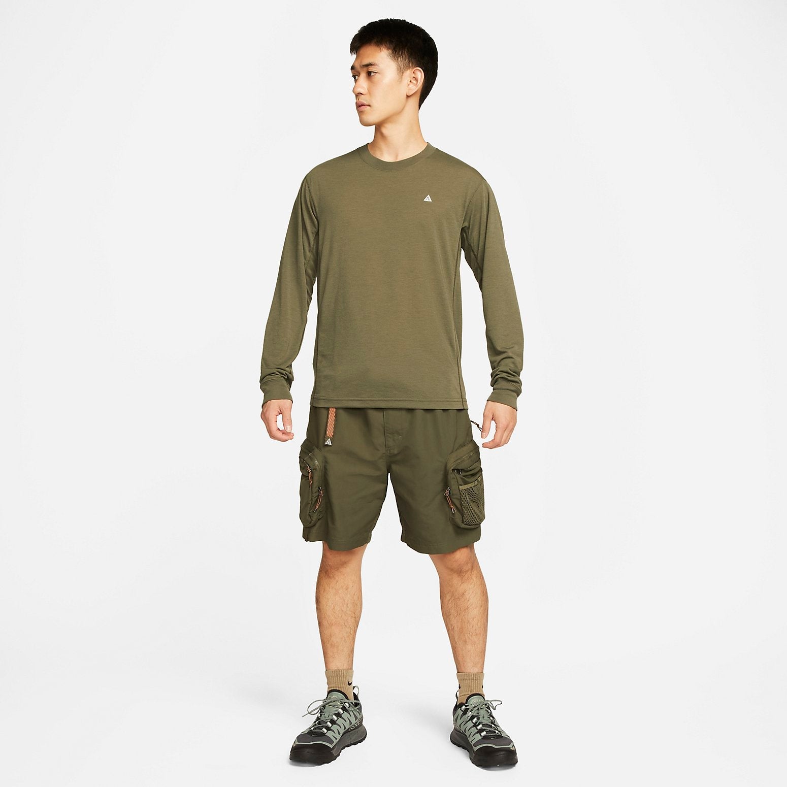 Nike Dri-FIT ACG Logo Long Sleeve Tee 'Goat Rocks' DO9270-325