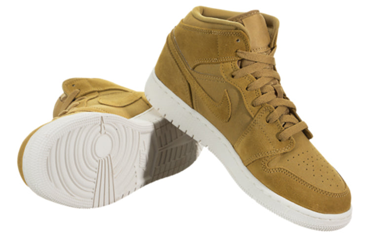 (GS) Air Jordan 1 Retro Mid 'Golden Harvest 554725-725