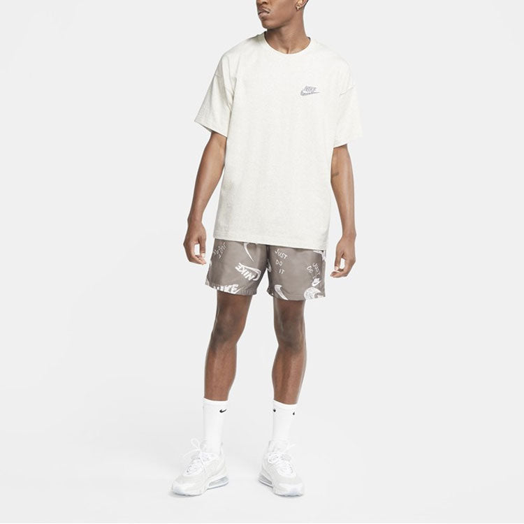 Nike Sportswear Loose Casual Sports Round Neck Short Sleeve White CU4510-904