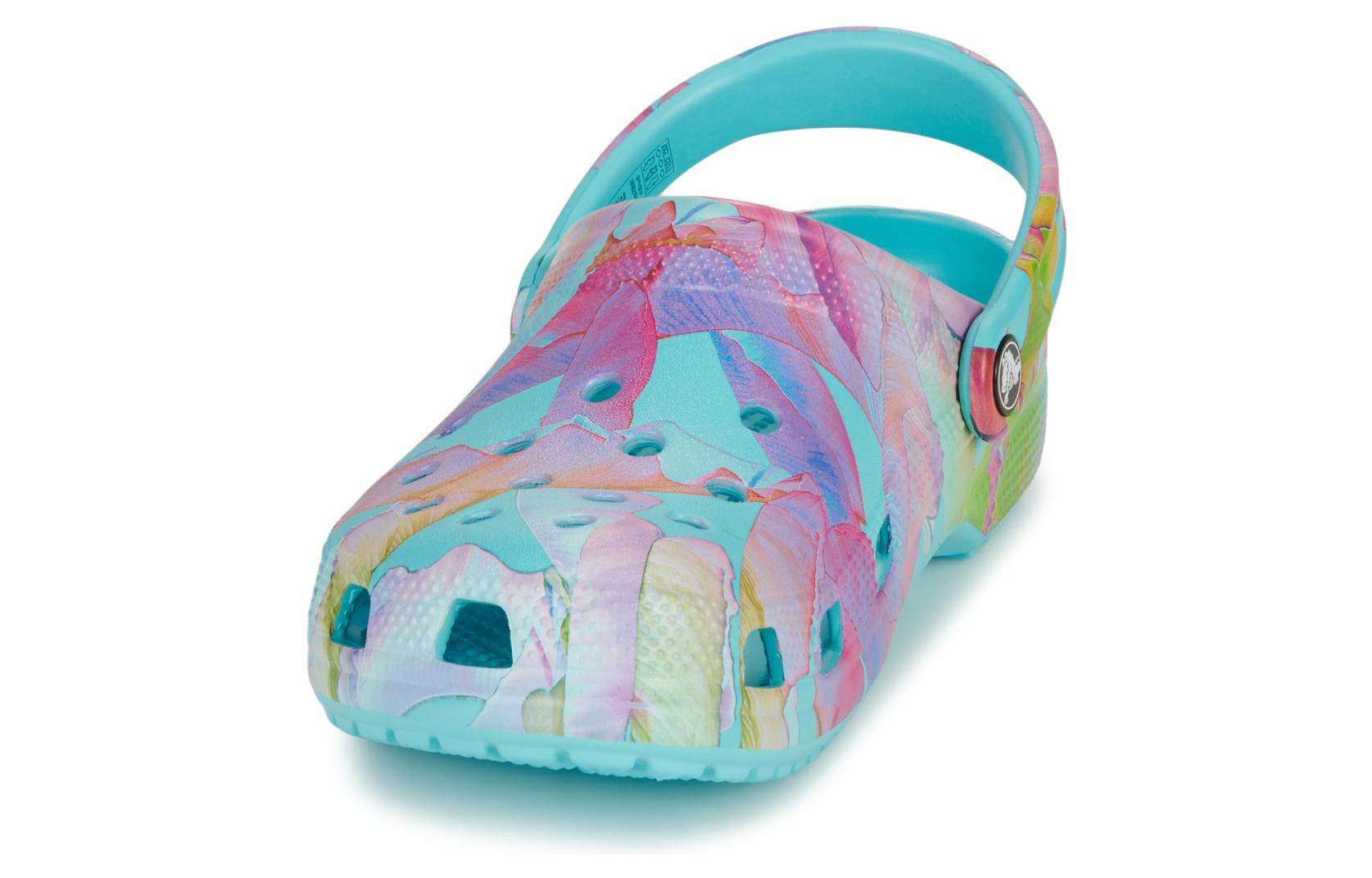 Crocs Classic Palm Print Clogs 'Neptune Multi' 208587-4NQ