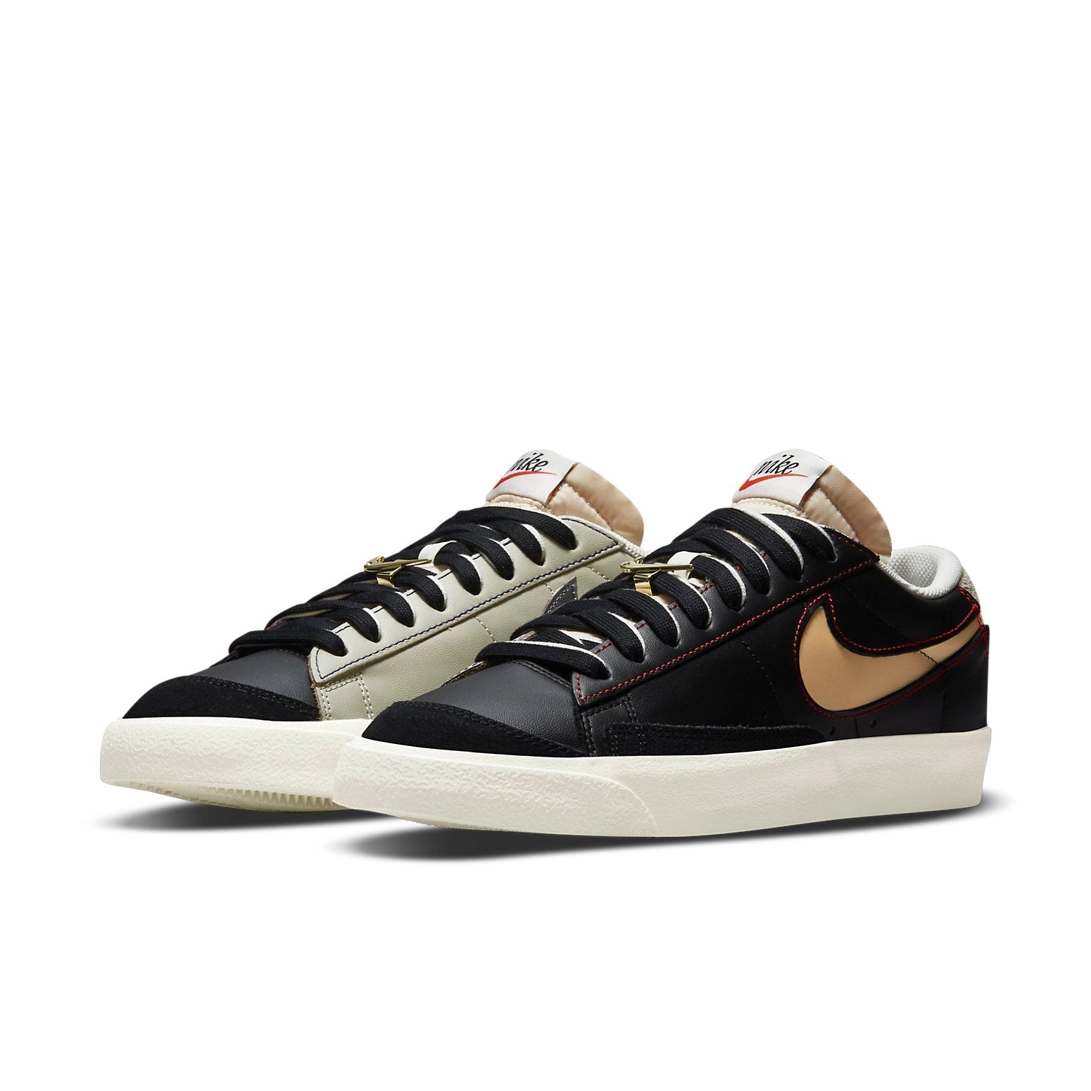 Nike Blazer Low '77 Premium 'Removable Swoosh - Black' DH4370-001