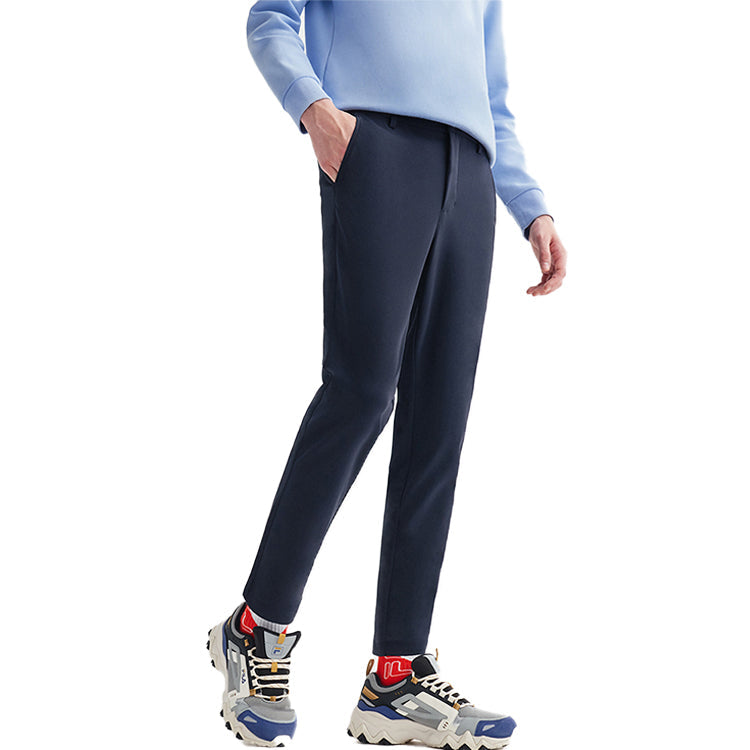 FILA White Special Knit Breathable Casual Pants Blue F51M028601F-NV