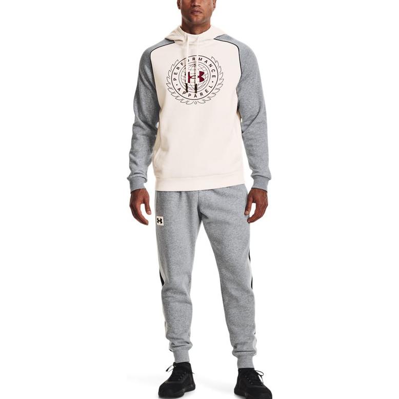 Under Armour Rival Varsity Fleece Hoodie 'Beige Grey' 1373831-112