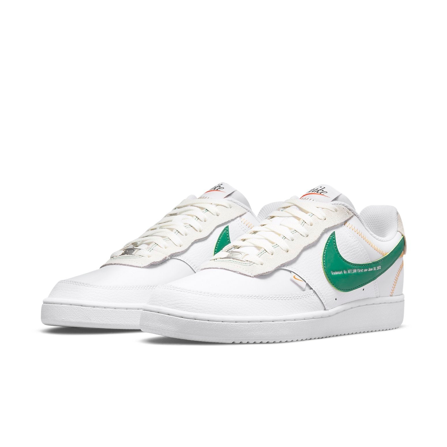 Nike Court Vision Low Premium 'First Use - White Green Noise' DJ2001-100