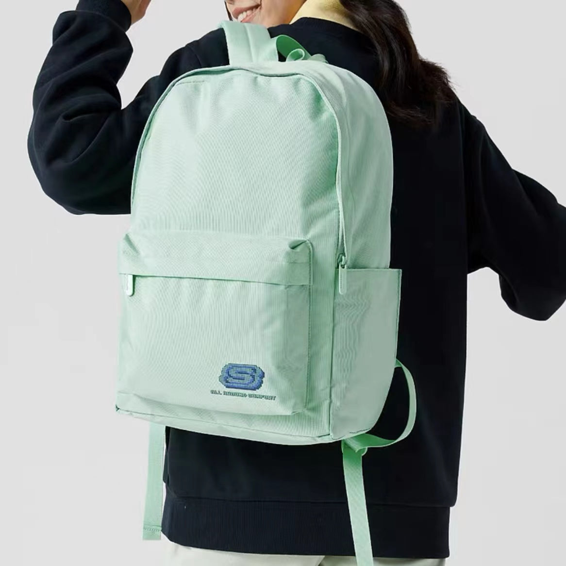 (WMNS) Skechers Logo Backpack 'Light Green' L122U183-01BC