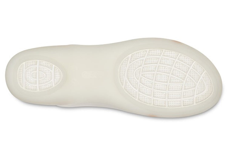 (WMNS) Crocs II Flat White Orange Sandals 204912-12U
