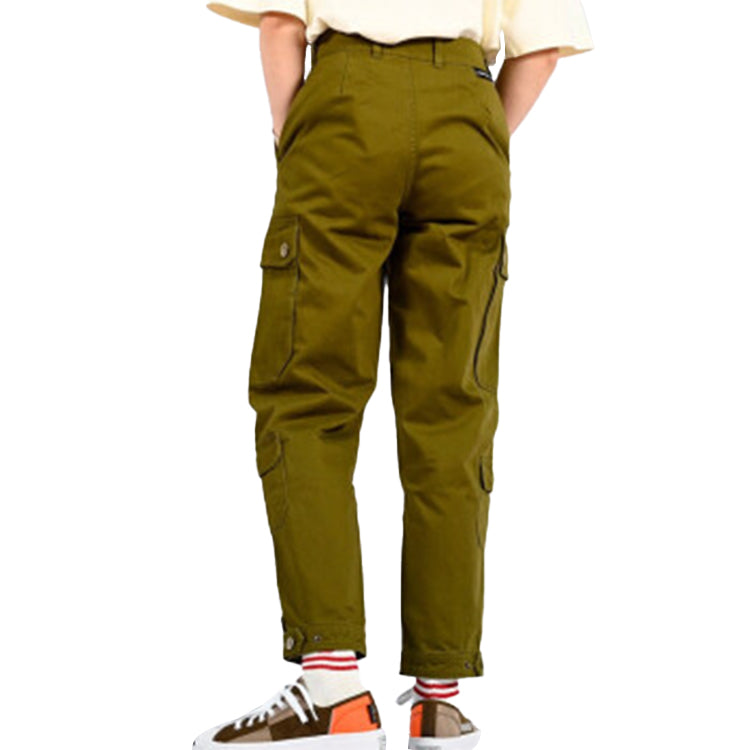 (WMNS) Converse Woven Cargo Utility Pants Asia Sizing 'Olive Green' 10019438-A02