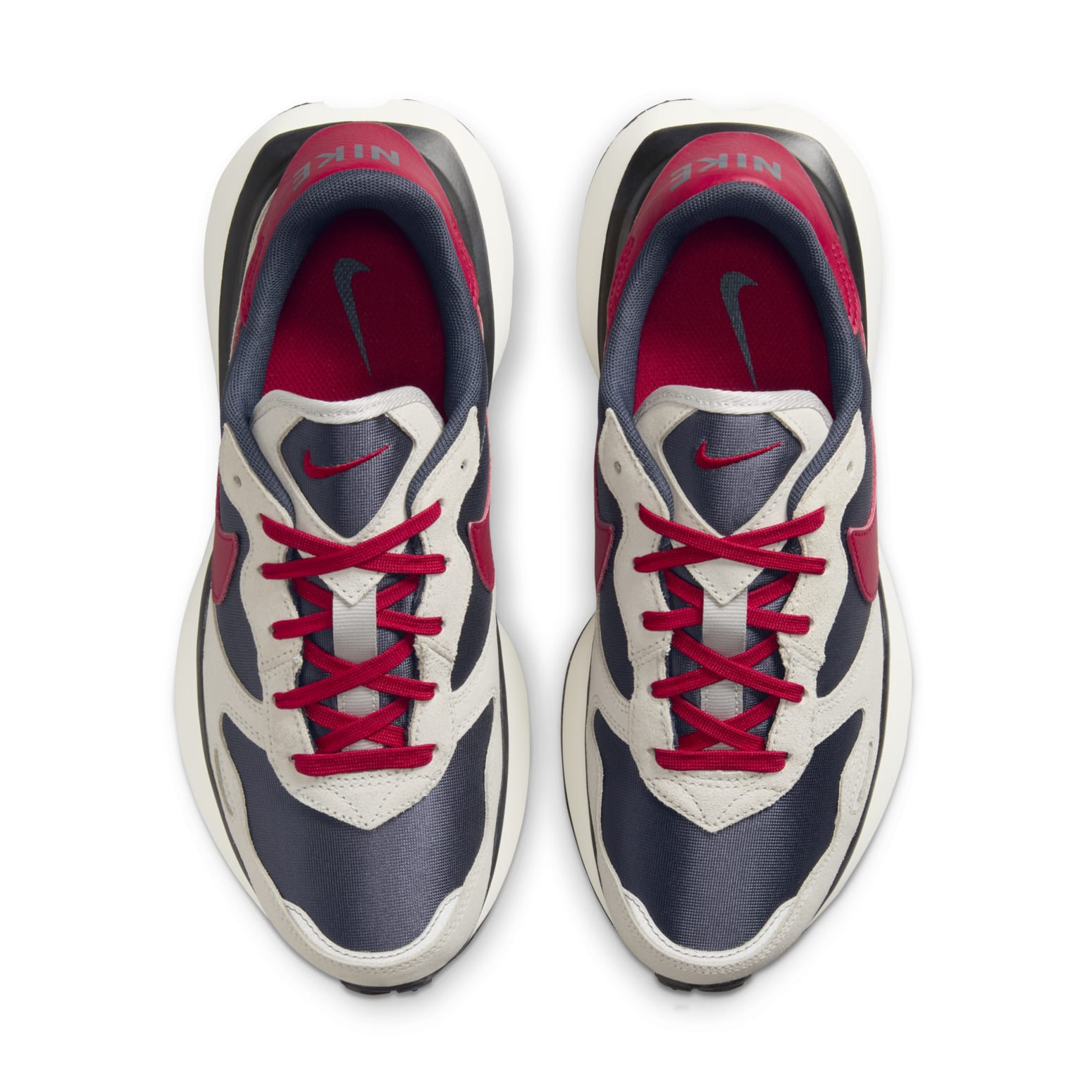 (WMNS) Nike Phoenix Waffle 'Thunder Blue Grey Red' FD2196-400