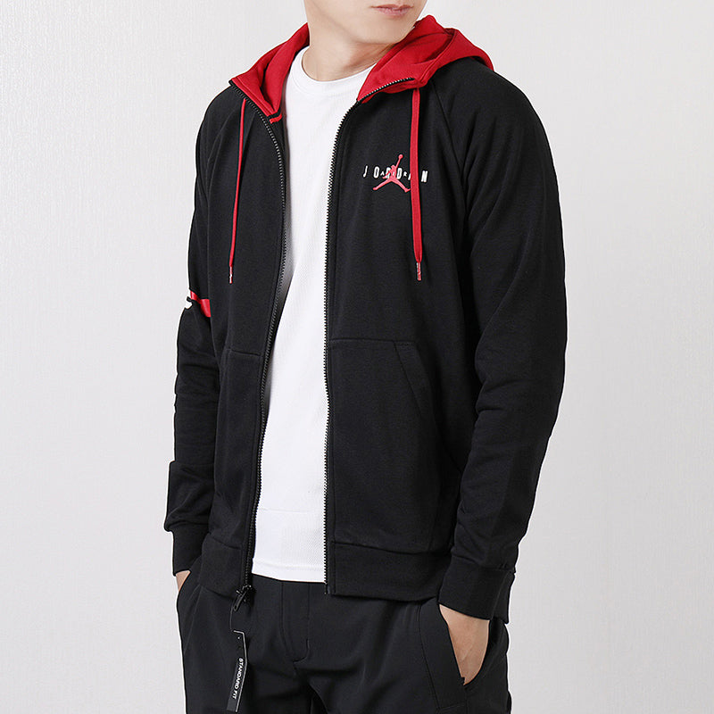 Air Jordan Basketball Knit Hooded Jacket Black AR4736-010