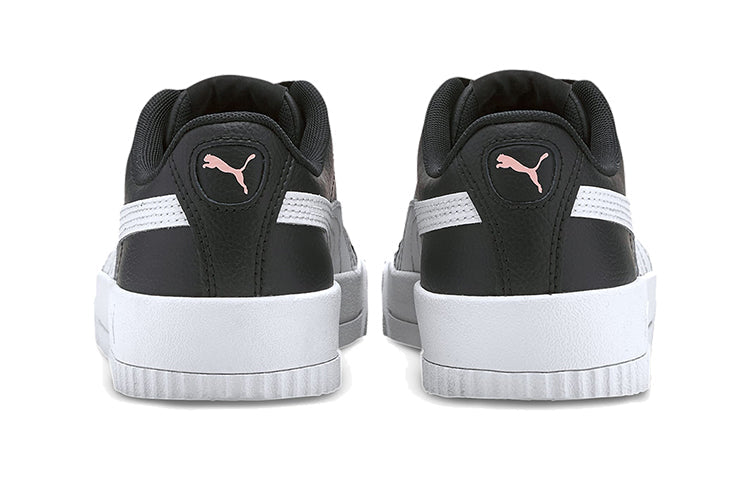 (GS) PUMA Carina L Casual Board Shoes Black/White 370677-14