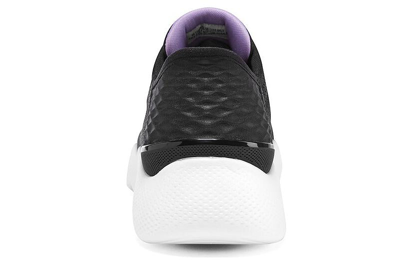 (WMNS) Skechers GO WALK Massage Fit 'Black Lavender' 124916-BKLV