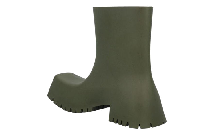(WMNS) Balenciaga Trooper Boots 'Olive Green' 679326W0FO83300