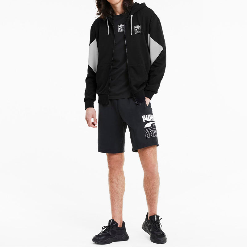 PUMA Rebel Full-Zip Jacket 'Black White' 585278-01