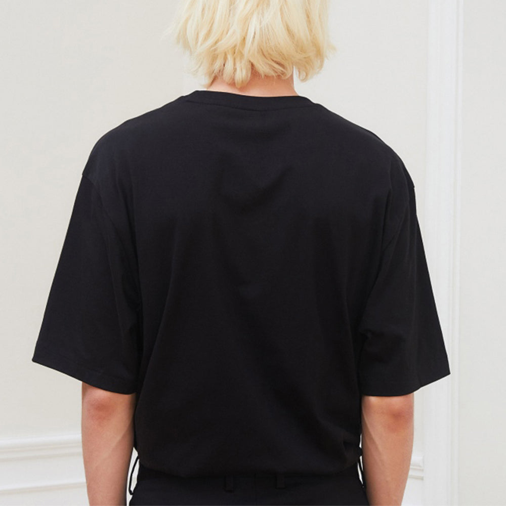 FILA Logo Printing Athleisure Casual Sports Round Neck Short Sleeve Black FS2RSD2101X-BLK