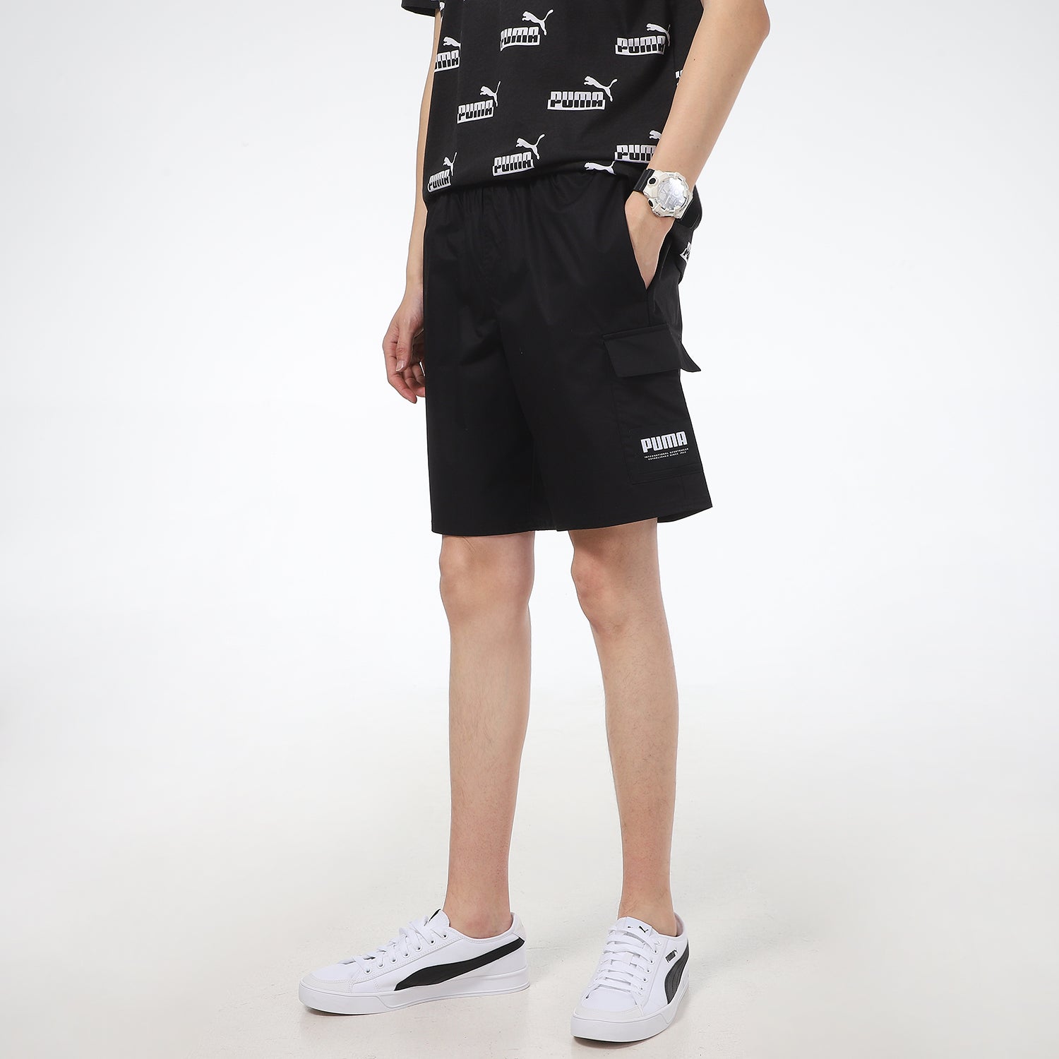 PUMA Cargo Shorts 'Black' 845860-01