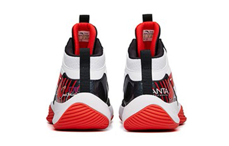 ANTA Basketball Series Sneakers High 'White Black Red' A312141105A-1