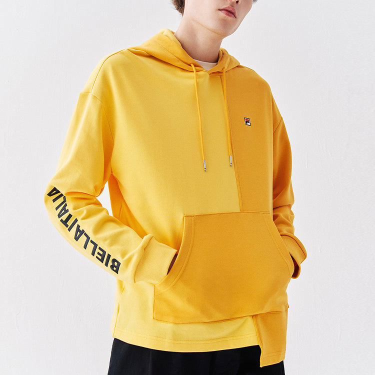FILA Splicing Alphabet Printing Sports Yellow F51M048204F-YE