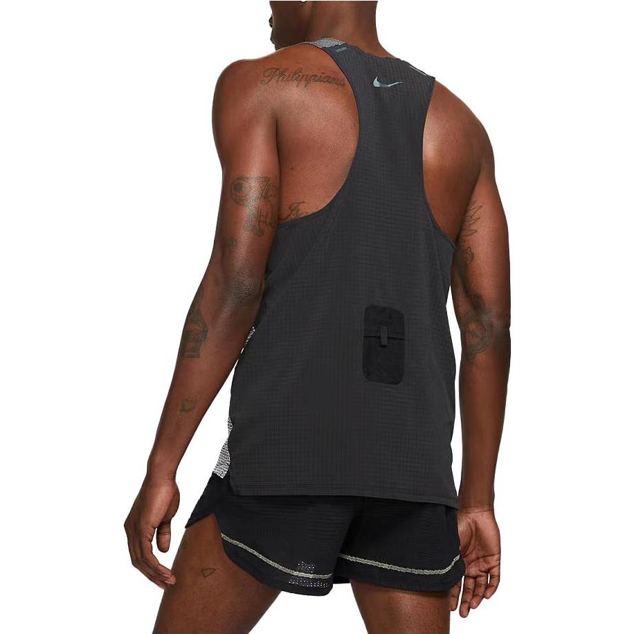 Nike Running Run Division Pinnacle Tank 'Grey Black' DA1297-010