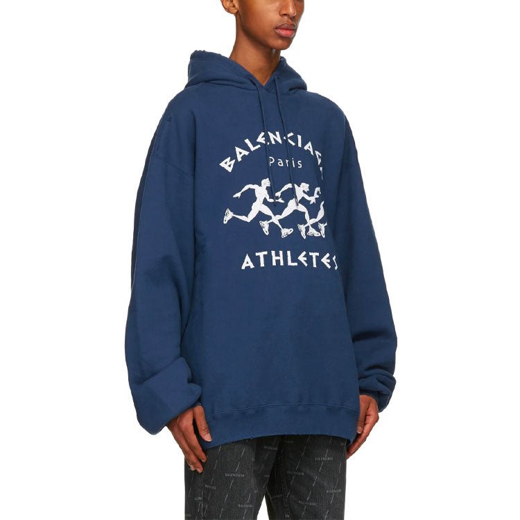 Balenciaga SS21 Oversized Sports Jacket 'Blue' 641679TJVI74866