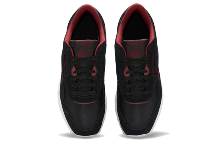Reebok Classic Nylon Running Shoes Black/Red FV9323