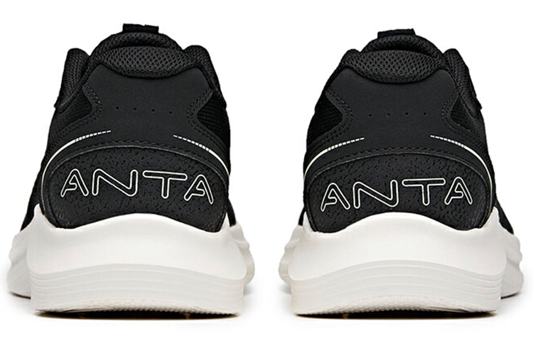 ANTA Running Series Sneakers Knit 'Black White' 112135571-1