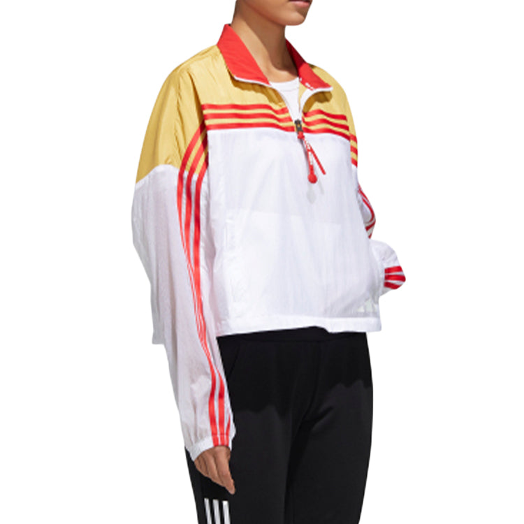(WMNS) adidas URBAN ANORAK Jacket Coat White/Yellow GJ9020