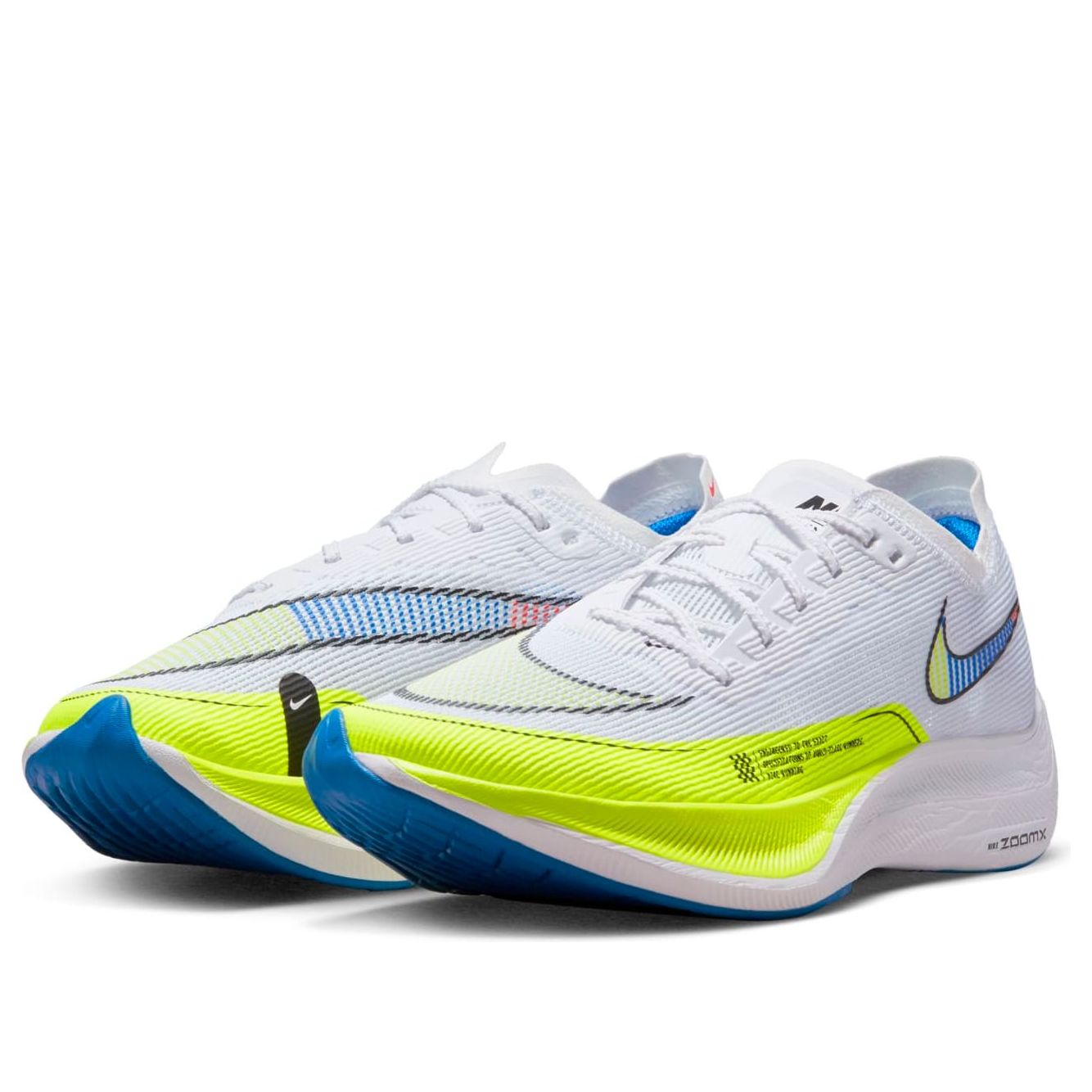 Nike ZoomX Vaporfly Next% 2 'White Volt Racer Blue' CU4111-103