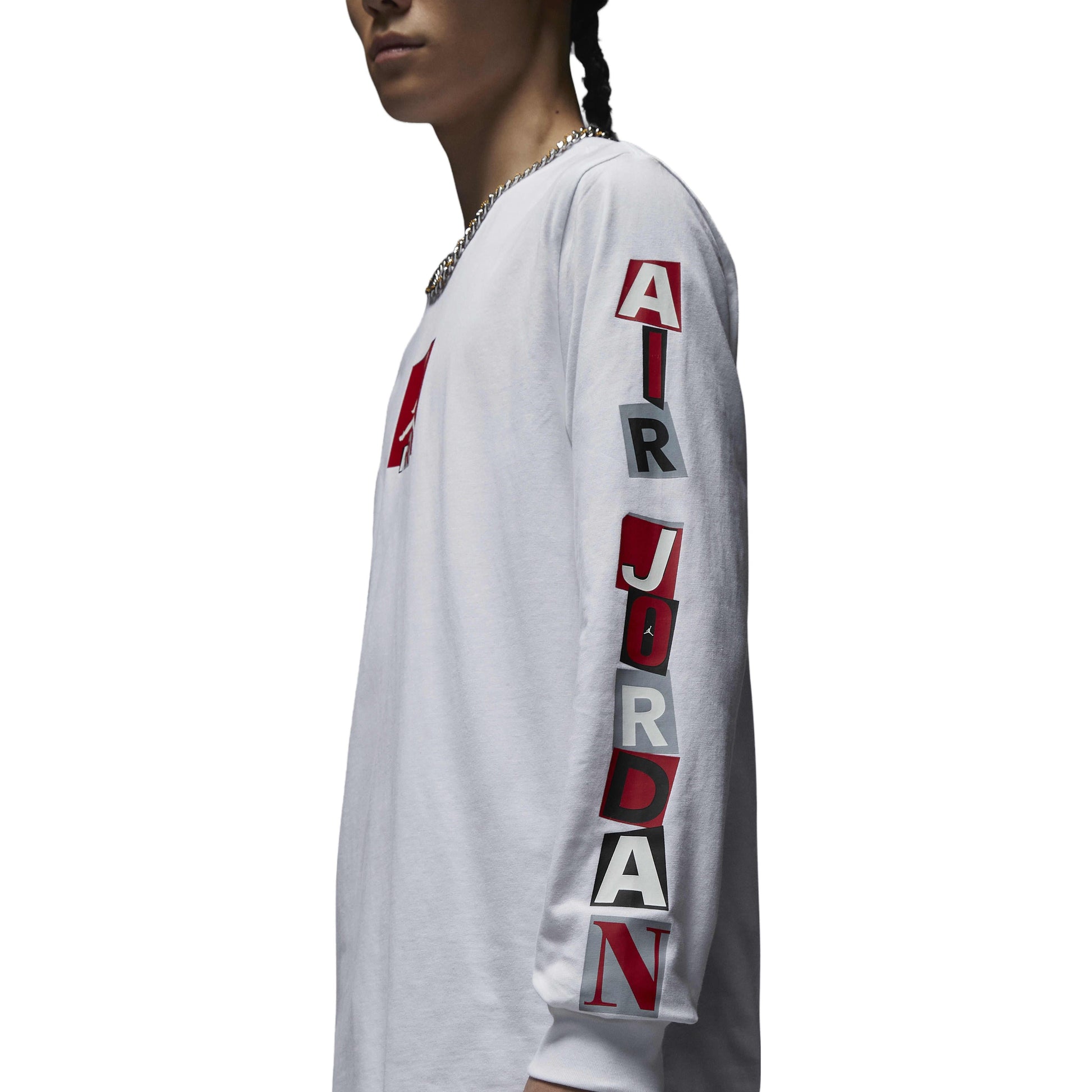 Air Jordan Brand Graphic Long-Sleeve T-Shirt 'White' FD7018-100
