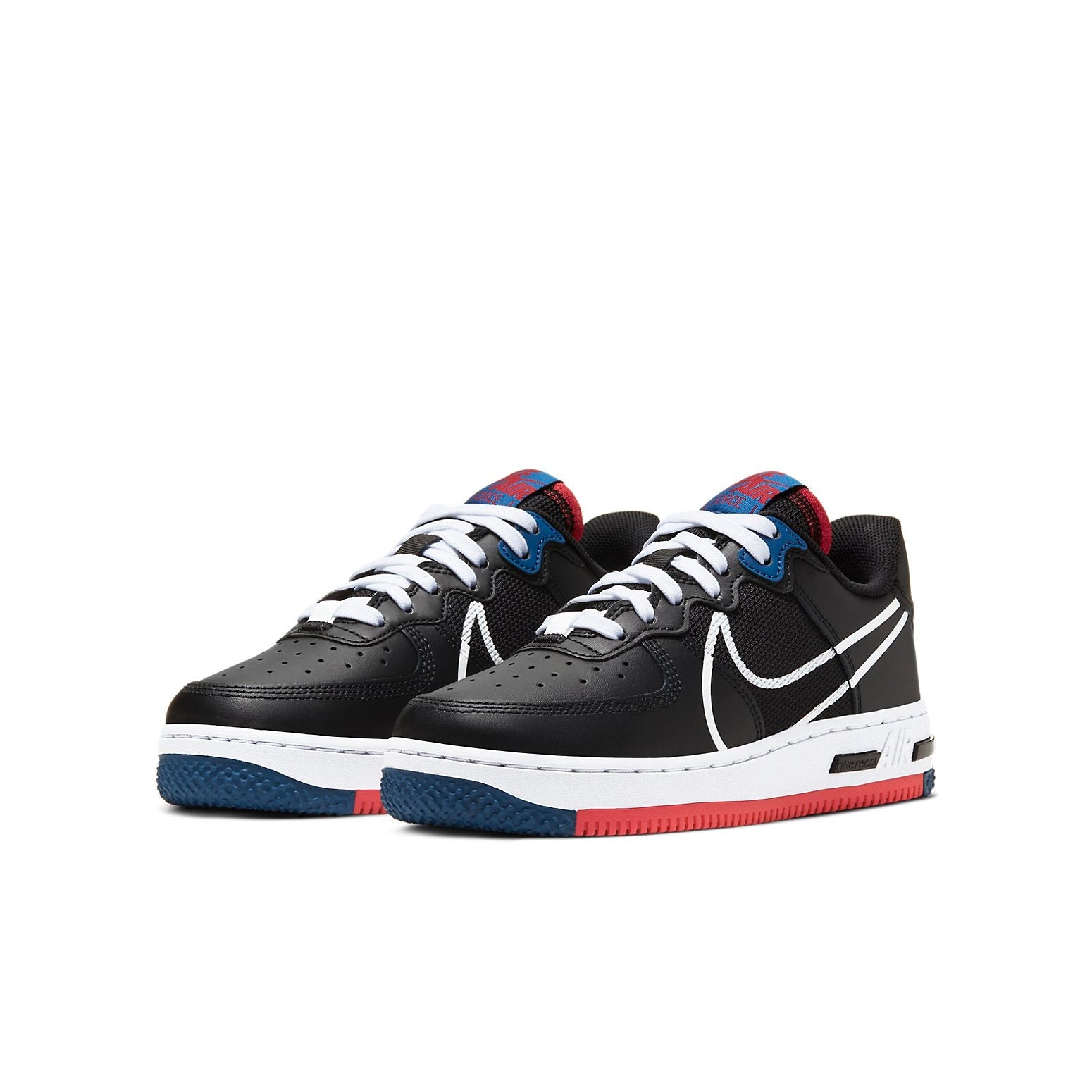 (GS) Nike Air Force 1 React SU 'Black Gym Red' CT5117-002