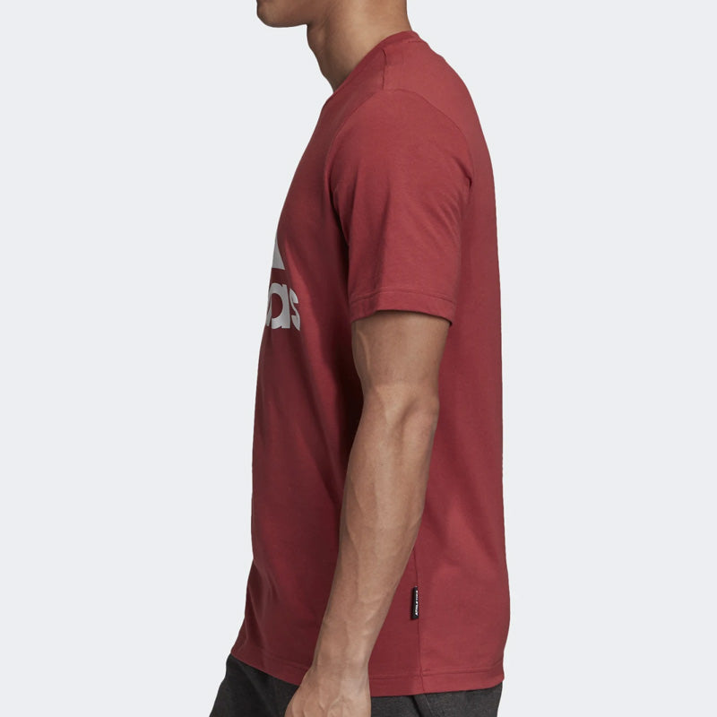 adidas MH BOS Tee Round-neck Short-sleeve Tee Men Red GC7351