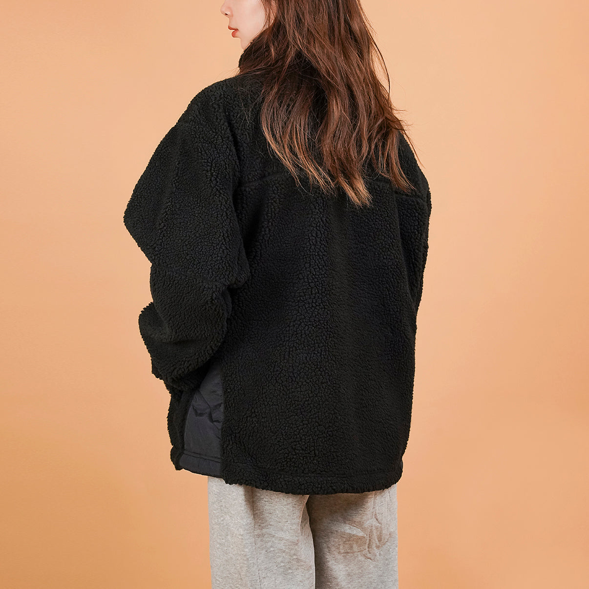 New Balance Lifestyle Cotton Warm Jacket Asia Sizing 'Black Grey' MDA35013-BK