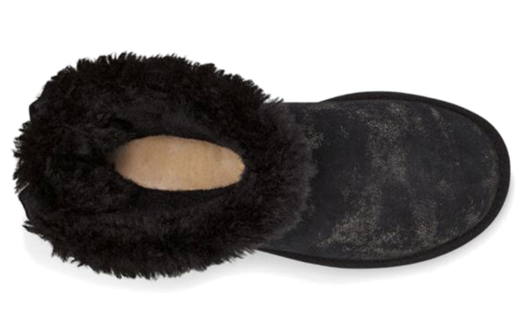 (WMNS) UGG Mini Bailey Bow Glimmer Black 1125795-BLK