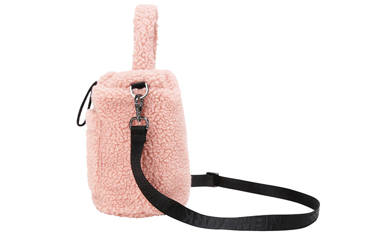 MLB Boston Red Sox polar fleece Wool Bucket Bag Pink 32BGDE011-43P