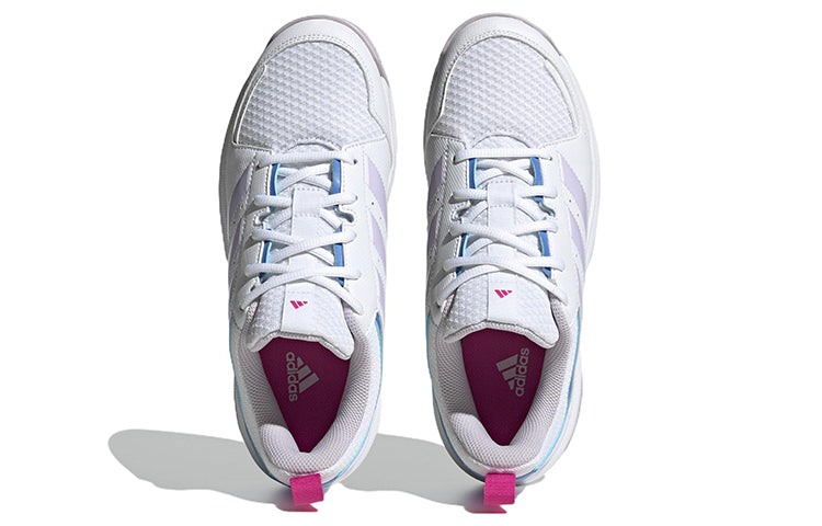 (WMNS) adidas Ligra 7 Indoor Shoes 'Cloud White / Blue Fusion' HQ3517
