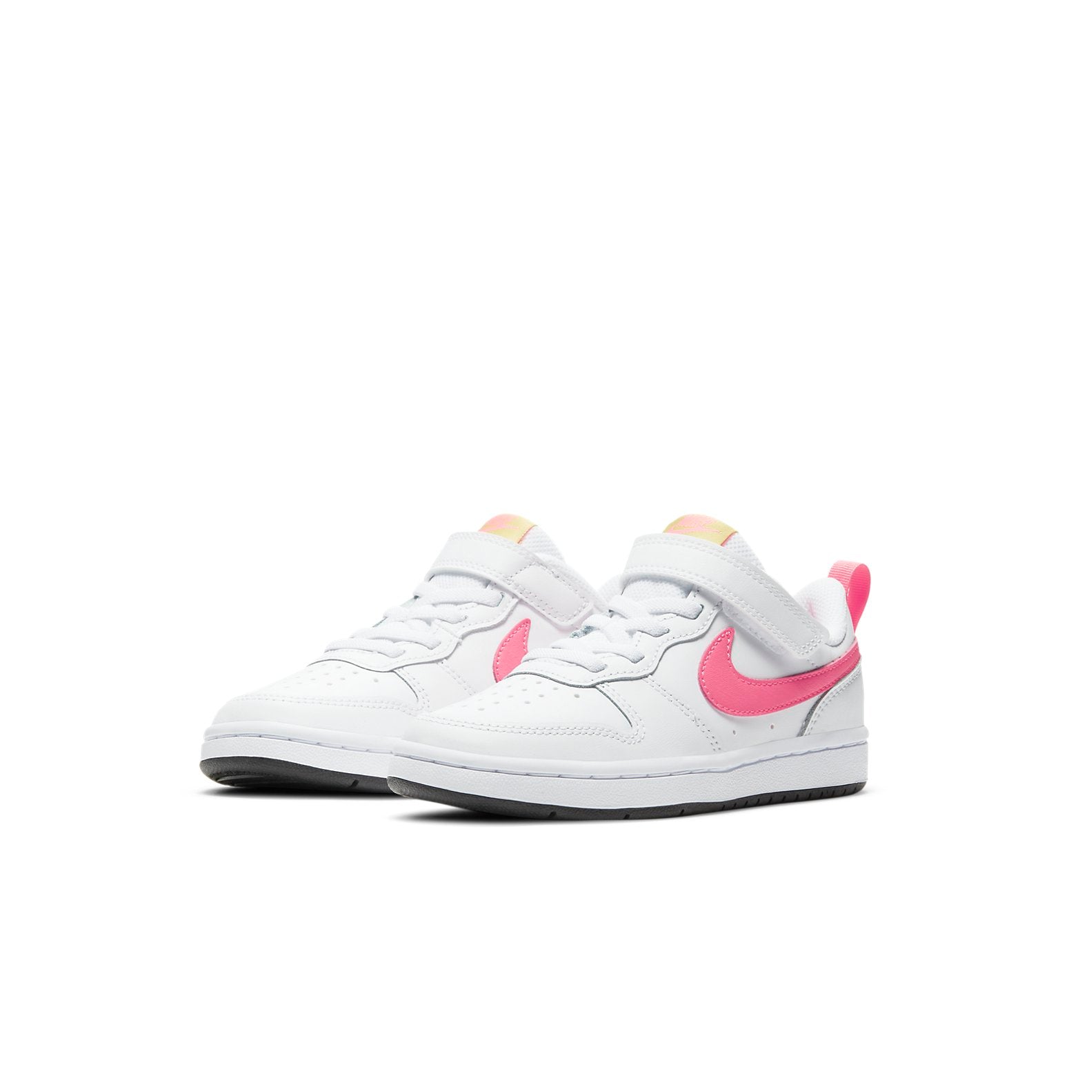 (PS) Nike Court Borough Low 2 'White Pink' BQ5451-108