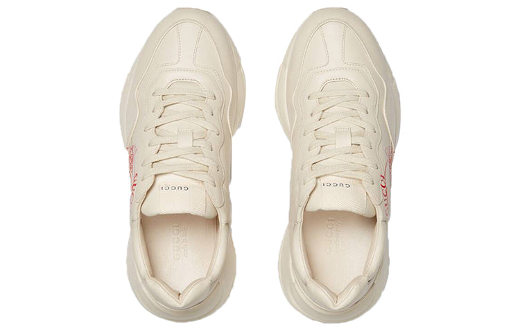 (WMNS) Gucci Rhyton 'Gucci Disk Print - Ivory' 630609-DRW00-9522