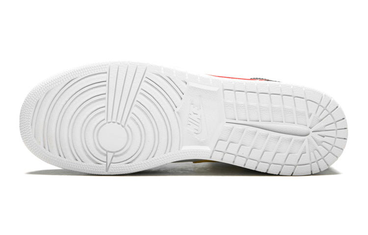 (GS) Air Jordan 1 Retro Mid 'Multi-Color Swoosh' 554725-052