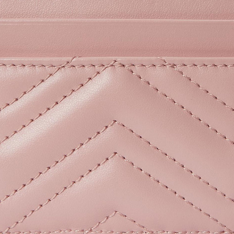 (WMNS) Gucci GG Marmont Matelasse Card Case 'Light Pink' 443127-AACX4-5909