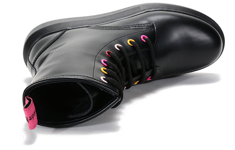 (WMNS) Alexander McQueen Combat Boot 'Black' 586394WHX5L1313