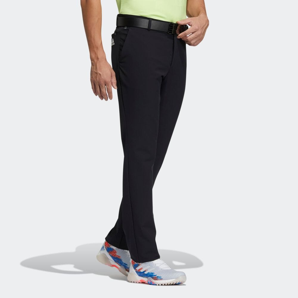 Men's adidas Theree Stripe Life Solid Color Breathable Straight-Leg Casual Pants/Trousers Black HA3269