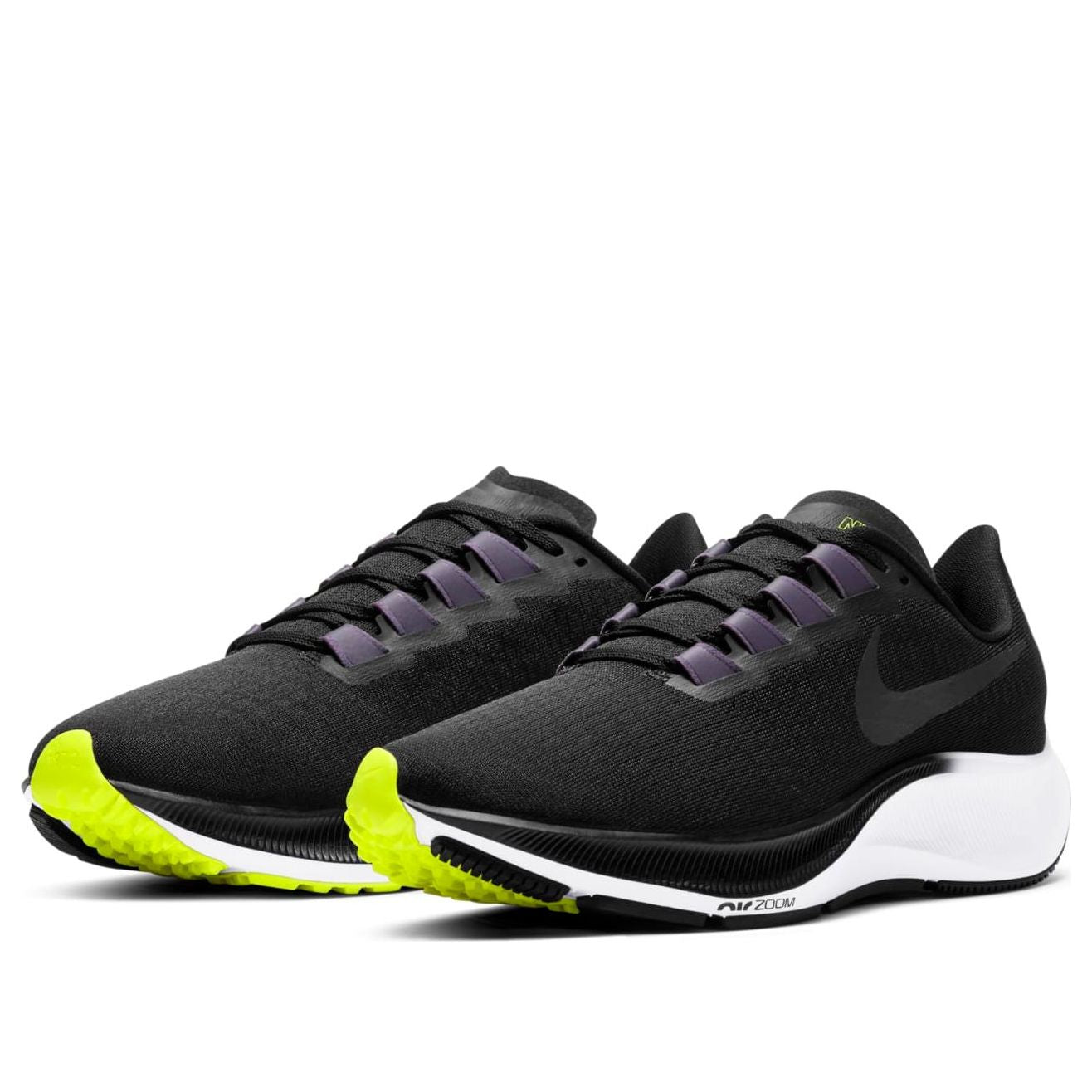 (WMNS) Nike Air Zoom Pegasus 37 'Black White Green' BQ9647-010